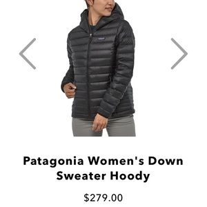 Patagonia women’s down sweater hoody